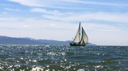 Sailing Boat on the Sea
