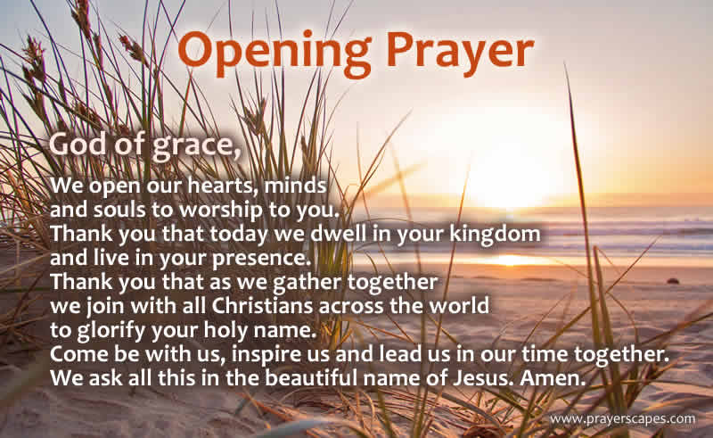 Opening Prayer for a Worship Service