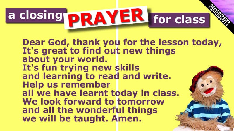 a closing prayer for bible study
