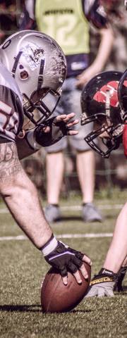 American Football players in match