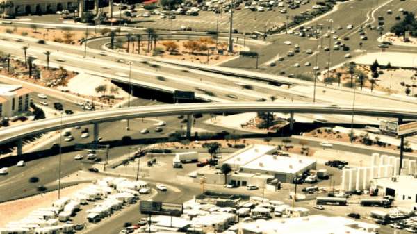 Motorway from overhead