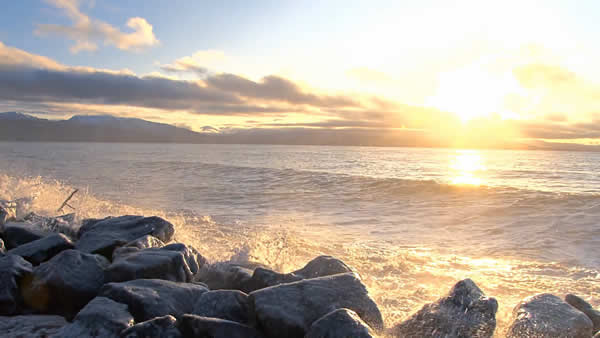 seascape at sunset