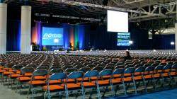 empty chairs in a hall